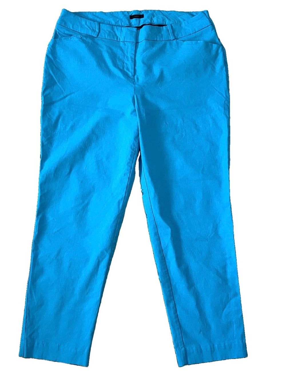 Worthington Slim Fit Ankle Dress Pants Women’s Plus Size 16W Teal Turquoise Crop
